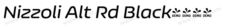 Nizzoli Alt Rd Black字体转换